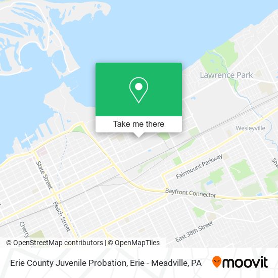 Erie County Juvenile Probation map