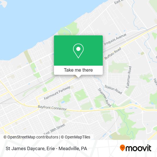 St James Daycare map