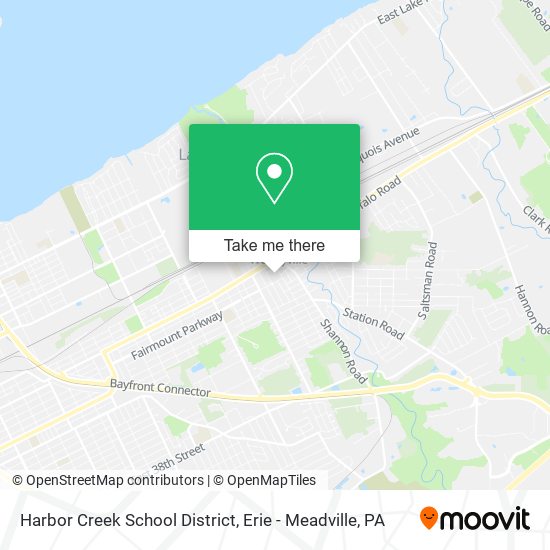 Harbor Creek School District map
