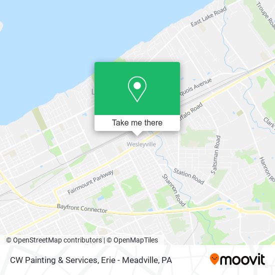 CW Painting & Services map