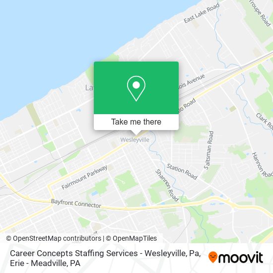 Career Concepts Staffing Services - Wesleyville, Pa map