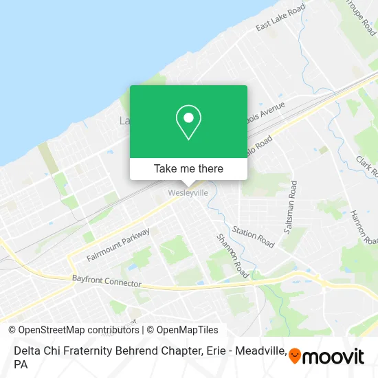 Delta Chi Fraternity Behrend Chapter map