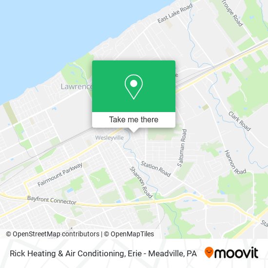 Rick Heating & Air Conditioning map