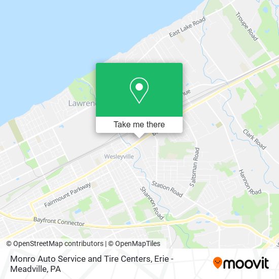 Monro Auto Service and Tire Centers map