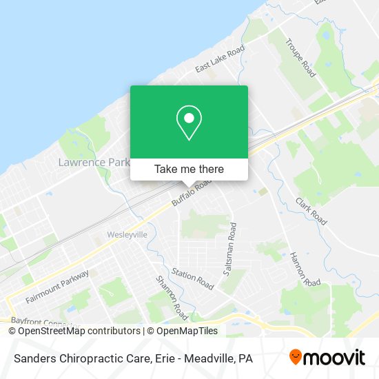 Sanders Chiropractic Care map