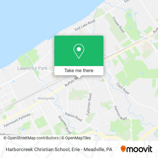 Harborcreek Christian School map
