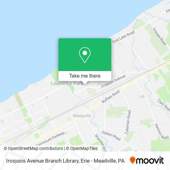 Iroquois Avenue Branch Library map