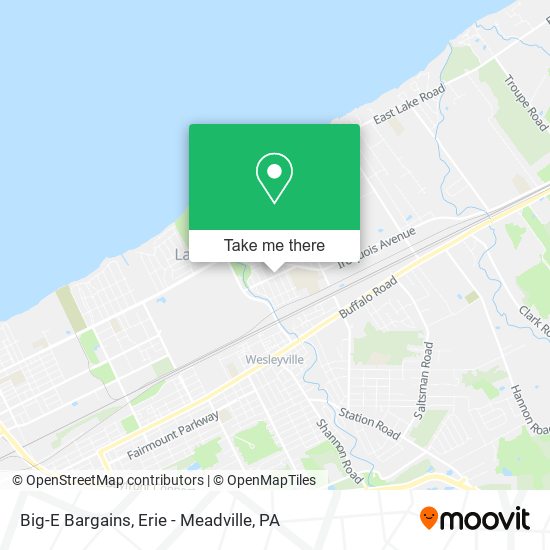 Big-E Bargains map