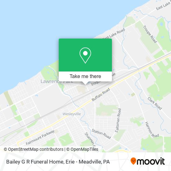 Bailey G R Funeral Home map