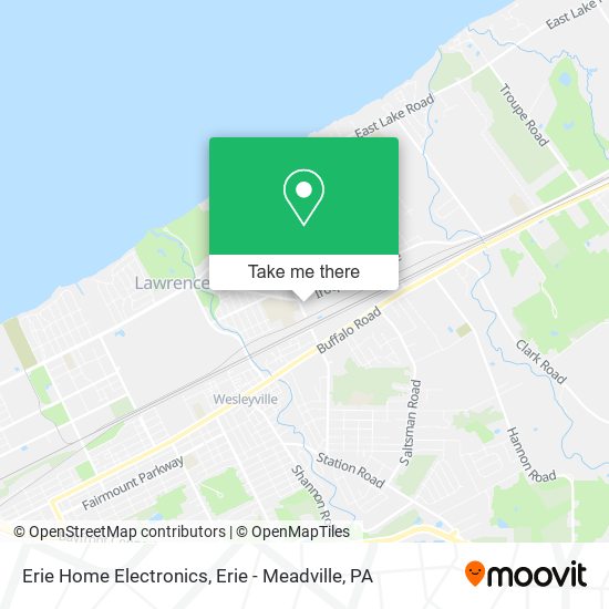 Mapa de Erie Home Electronics