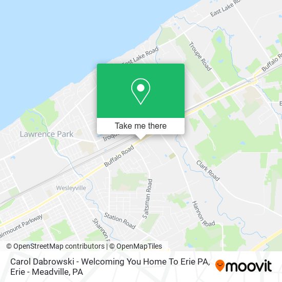 Carol Dabrowski - Welcoming You Home To Erie PA map