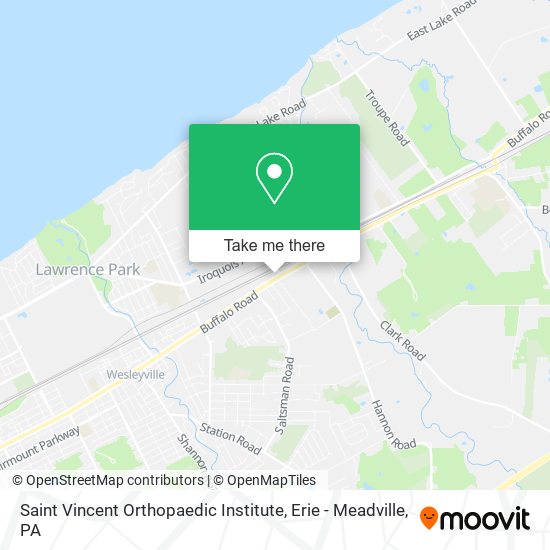 Saint Vincent Orthopaedic Institute map