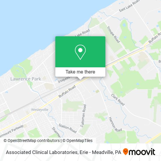 Associated Clinical Laboratories map
