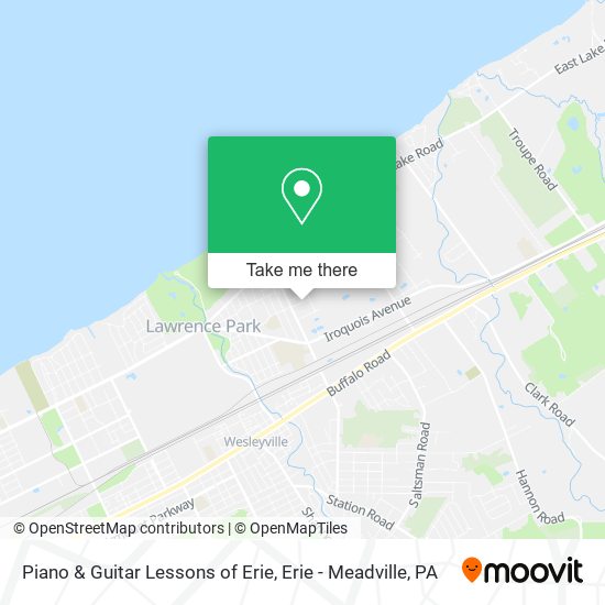 Mapa de Piano & Guitar Lessons of Erie