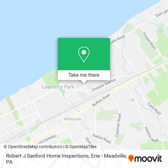 Robert J Sanford Home Inspections map