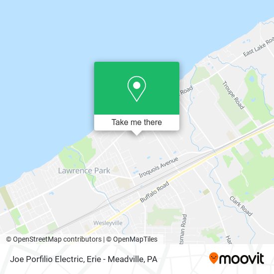 Mapa de Joe Porfilio Electric