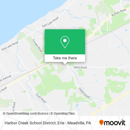 Harbor Creek School District map