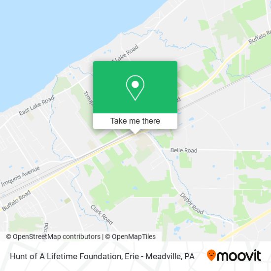 Mapa de Hunt of A Lifetime Foundation