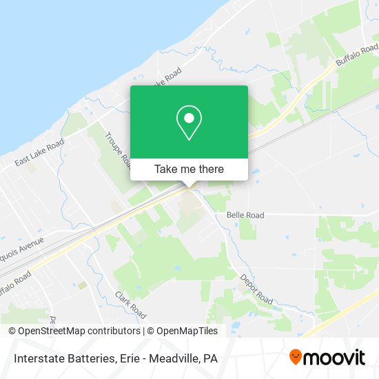 Mapa de Interstate Batteries