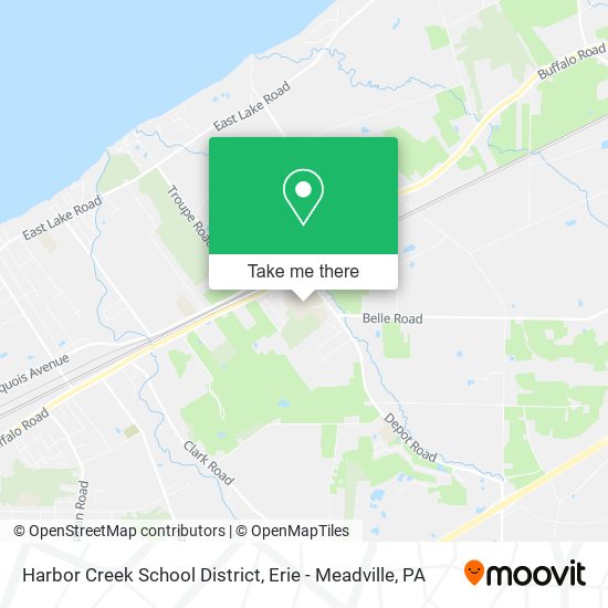 Harbor Creek School District map