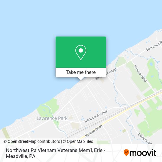 Mapa de Northwest Pa Vietnam Veterans Mem'l