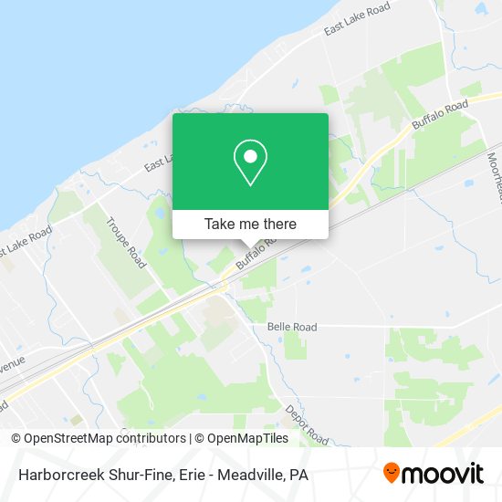Harborcreek Shur-Fine map