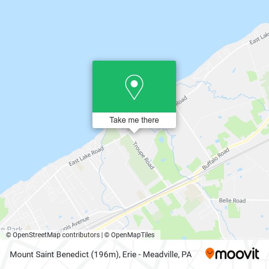 Mount Saint Benedict (196m) map