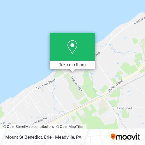 Mount St Benedict map