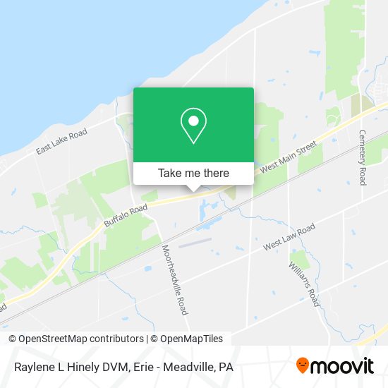 Raylene L Hinely DVM map