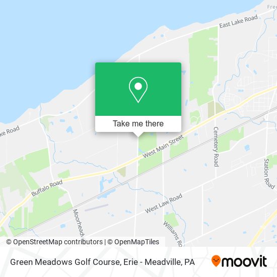 Green Meadows Golf Course map