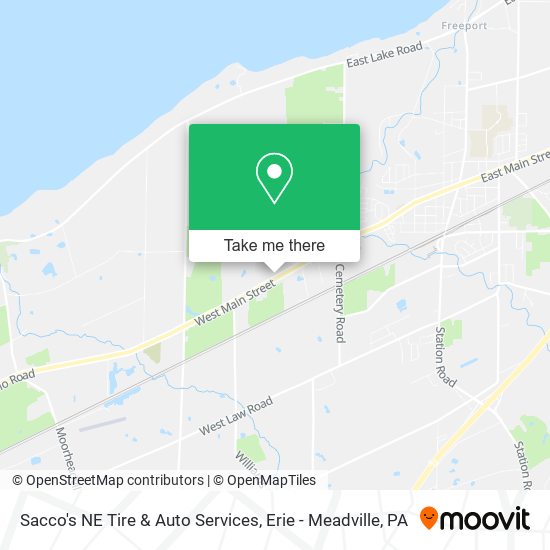 Sacco's NE Tire & Auto Services map