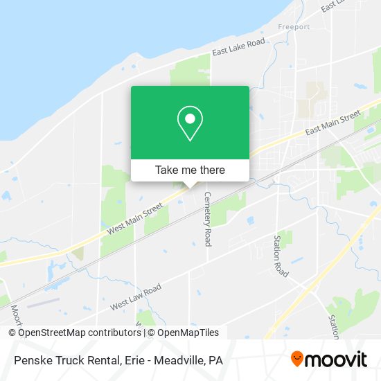 Penske Truck Rental map