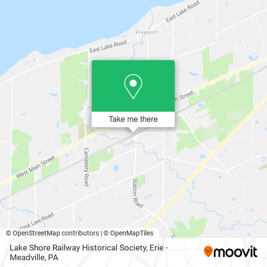 Mapa de Lake Shore Railway Historical Society