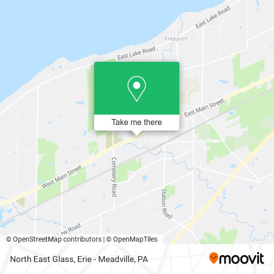 North East Glass map