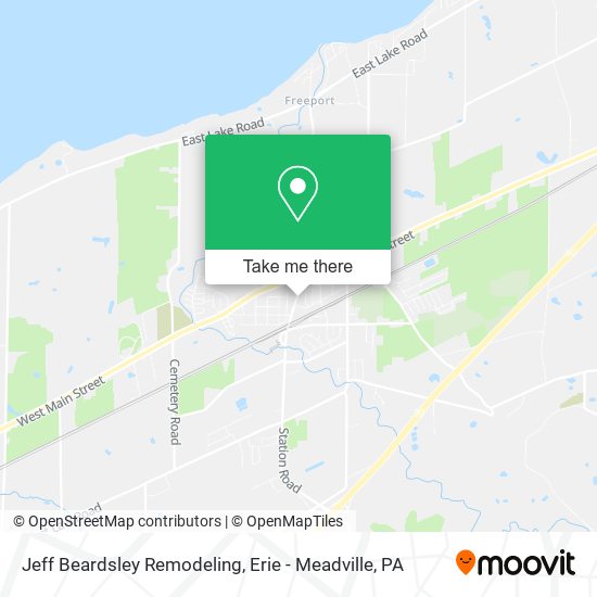 Mapa de Jeff Beardsley Remodeling