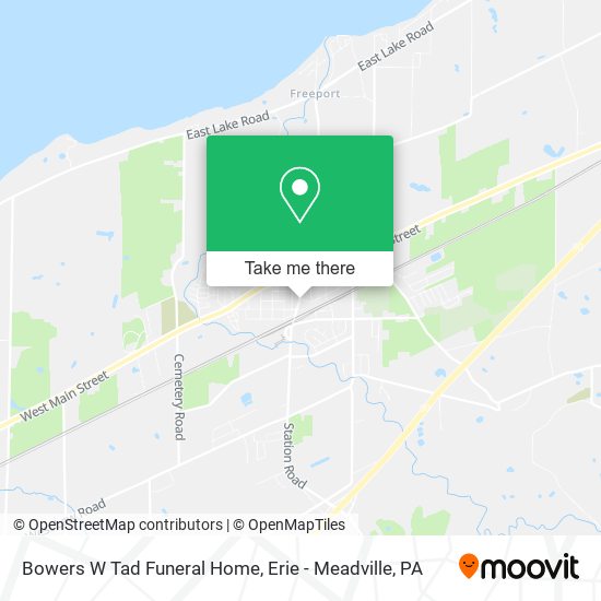 Bowers W Tad Funeral Home map