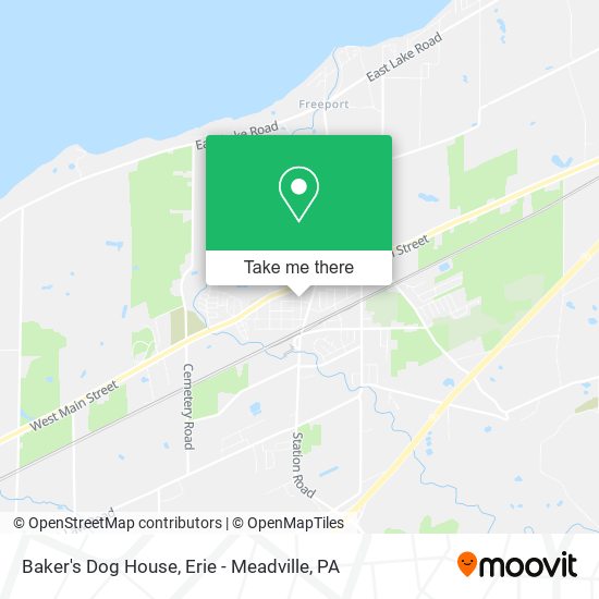 Baker's Dog House map