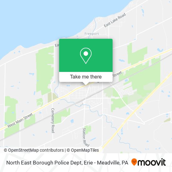 North East Borough Police Dept map