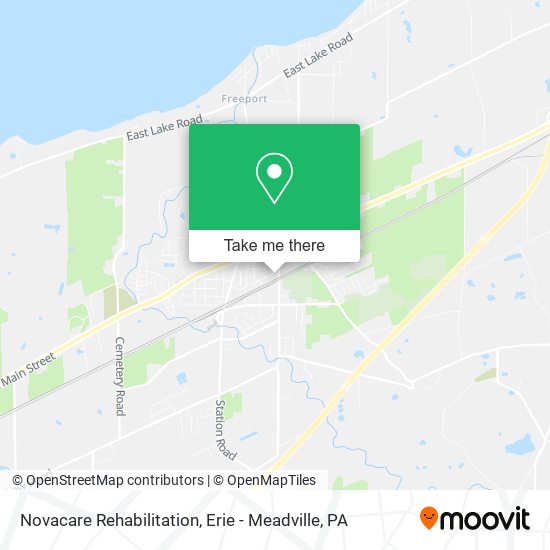Novacare Rehabilitation map