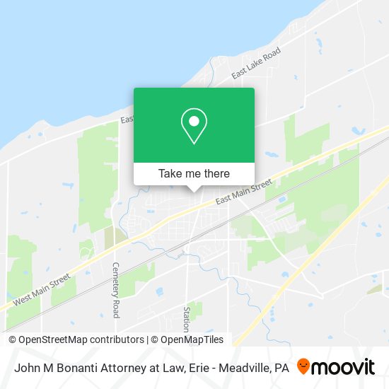 John M Bonanti Attorney at Law map
