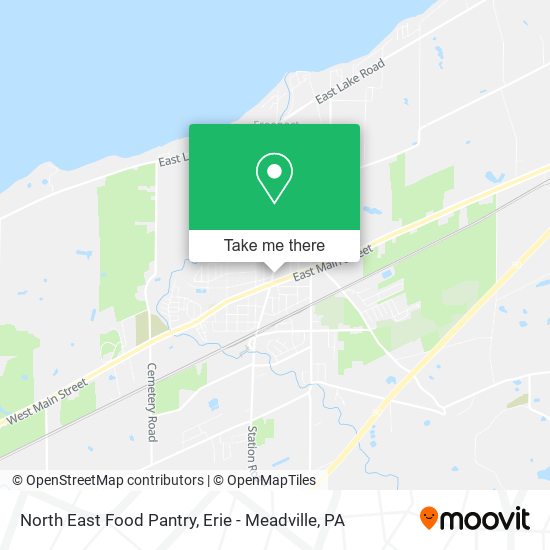 North East Food Pantry map