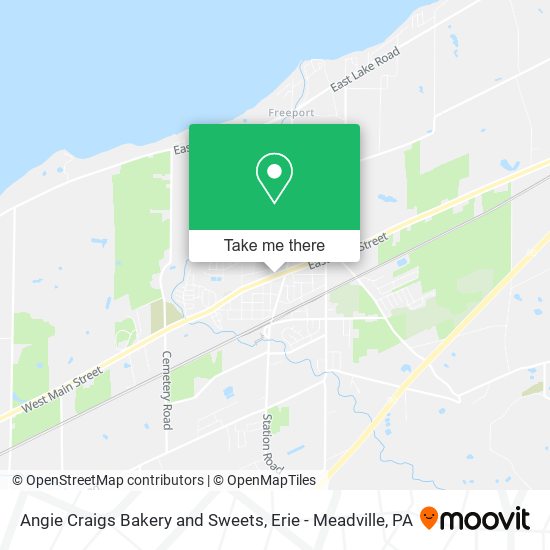 Angie Craigs Bakery and Sweets map