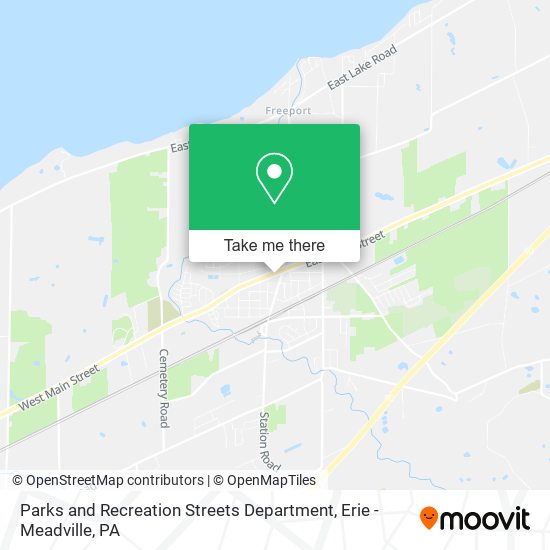 Mapa de Parks and Recreation Streets Department