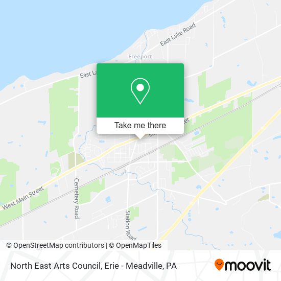 Mapa de North East Arts Council