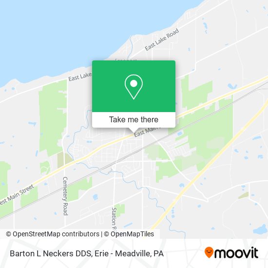 Barton L Neckers DDS map