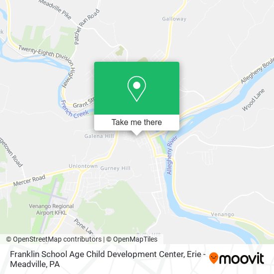 Mapa de Franklin School Age Child Development Center