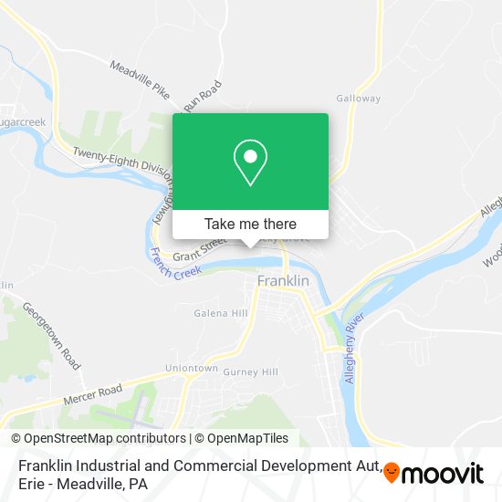 Mapa de Franklin Industrial and Commercial Development Aut