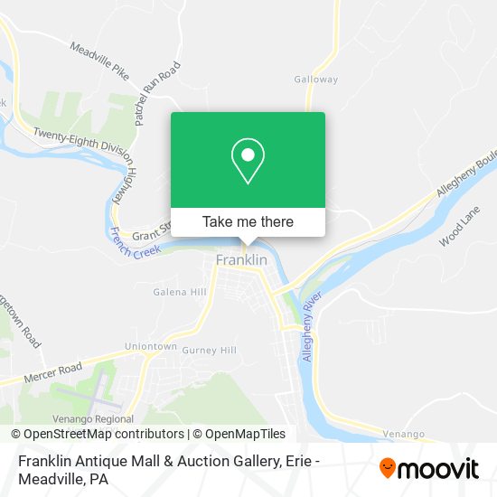 Franklin Antique Mall & Auction Gallery map