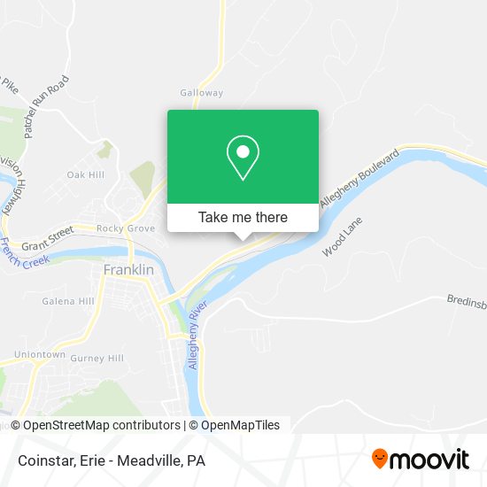 Mapa de Coinstar
