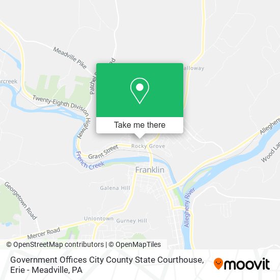 Mapa de Government Offices City County State Courthouse
